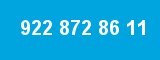 922 872 86 11 922 872 86 11